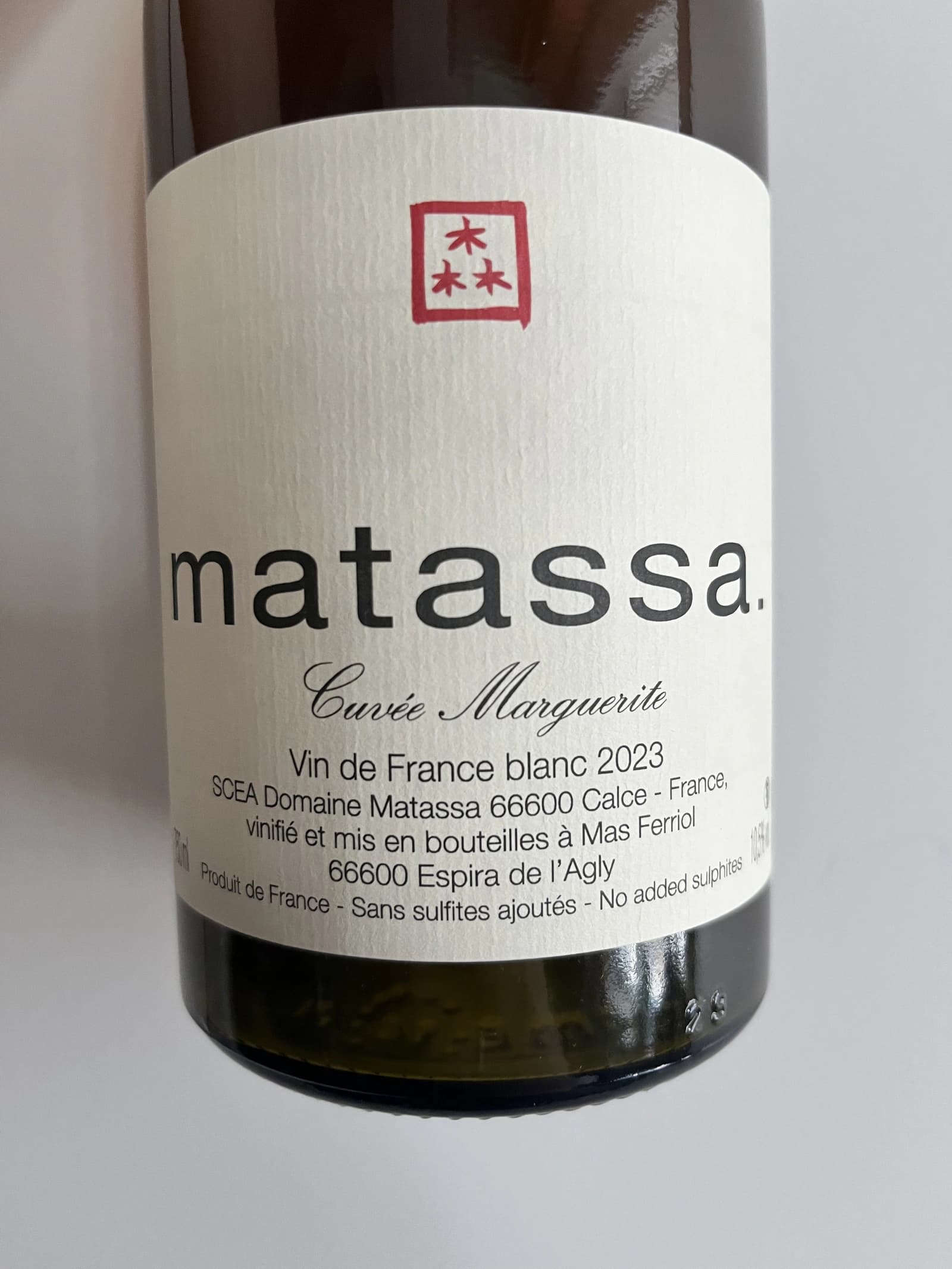 Matassa Cuvée Marguerite 2023